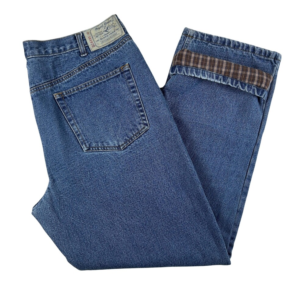 RedHead Jeans Mens 38x31 Flannel Lined Relaxed Fit Blue Denim Winter Insulated